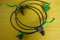 Hope Mono Mini in Grün - Einzelstück überholt Scheibenbremsen Satz Kult Retro