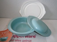 Tupperware neu Backofengeschirr, UltraPlus 2,0-l-Kasserollen-Set, rund, grün OVP
