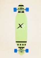 61170 38 INCH XQ-Max Longboard - Skateboard - Board 96cm - schwarze Sterne