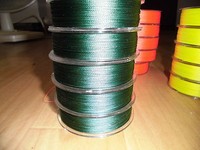 250m Dyneema Angelschnur 0,08 - 0,35 mm 4-fach rundgeflochten  0,044€/lfm GRÜN