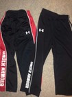 UNDER ARMOUR BLACK WHITE Red POCKETS TODDLER BOYS ATHLETIC PANTS SZ 3T Lot of 2