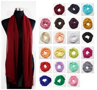 Chiffon Schal 23 Unifarben Farben Schal schlicht & edel aus Viskose Seidig Stola