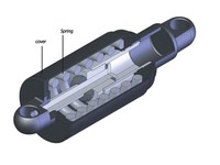 Fahrrad Dämpfer KS Feder Feder/650 LBS KS 261 165mm; 22mm ; 8mm Bohrung;Preload