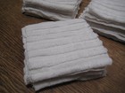 Set of 30~4 1/2" Vintage White Line Chenille Bedspread FABRIC~Squares