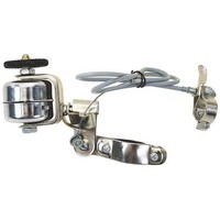 Radlaufglocke Stahl silber Sturmklingel mit Bowdenzug Glocke Klingel