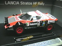 LANCIA Stratos HF Rallye Hunsrück Winner Röhrl 1978 limited Edit. Sunstar 1:18 
