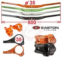 Easton Havoc 35 Carbon Low Riser 2013 Lenker 800mm Vorbau Stem bolt-On MTB Fr DH