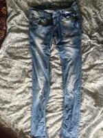 G- Star Raw Jeans Hose 3301 Gr. 28 blau hell röhre skinny