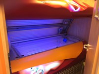 Soltron L65 Twin Charming cherry, Solarium sunbed, no KBL, no UWE tanningbed