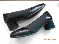 Gabor Lady Halbschuhe Slipper Schwarz Leder Größe 38   5 Weite H   