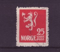 Norwegen Nr.  107  gest.  Freimarke  Löwe
