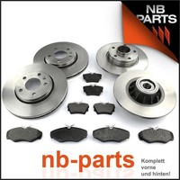 BREMSSCHEIBEN + BREMSBELÄGE VORNE + HINTEN OPEL VIVARO J7 E7 RENAULT TRAFIC II