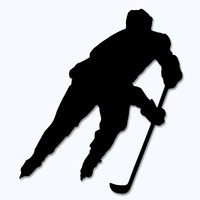 Aufkleber Eishockey - 30 Farben zur Wahl - Motiv 5