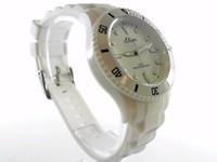 s.Oliver Unisex-Armbanduhr Medium Size Analog Silikon weiß SO-2291-PQ *820