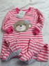 Carters NWT Pink/white Fleece Footed Pajamas Sleeper Baby Girl 12 Months