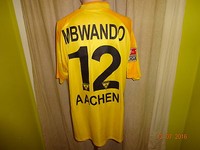 Alemannia Aachen Jako Matchworn Trikot 2003/04 "A M" + Nr.12 Mbwando Gr.XL