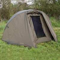 Campfort Carp Dome 2 Mann Karpfenzelt Bivy Angelzelt Brolly m. Overwrap Überwurf
