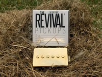 THE REVIVAL PICKUPS RPH 90 ALNICO II P90 BUCKER SET GOLD 8.5+9.5k THE TRUE TONE