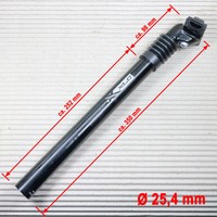 SATTELSTÜTZE GEFEDERT XLC SP-S10 - Ø 25,4 MM - 350 MM FEDERWEG 40 MM schwarz