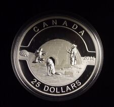 2014 $25 Fine silver- O Canada - The Igloo Come with Cao and Box not sale tax