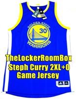 Authentic Game Jersey Adidas Steph Curry SZ 2XL+0 Warriors NBA Trikot Basketball