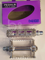 MKS Sylvan Touring Pedale / Pedals in Silber Fahrrad Singlespeed Fixie Retro