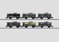 Märklin 46084 6 zweiachsige Oldtimer-Kesselwagen mit Bremserhaus  NEU OVP