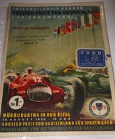 Grosser Preis von Deutschland Programmheft 1950 Original  "Selten"