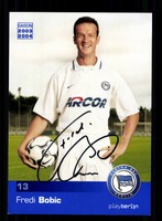 Fredi Bobic Autogrammkarte Hertha BSC Berlin 2003-04 Original + A 130570