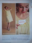 1962 Vintage Seamprufe Womens Lingerie Gown Kodel Yellow Fabric Fashion Ad