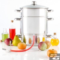 Induktion Dampfentsafter aus Edelstahl Ø26/15L Dampf-Entsafter, Saftpresse, Obst