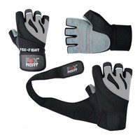 FOX-FIGHT Kraftsporthandschuhe Fitness Trainings Kraftsport Handschuhe Bandage