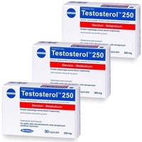 3 TESTOSTEROL 250 Megabol Testosteron Booster 90 Kapseln