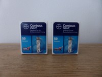 Contour next Bayer 2x 50 (100) Blutzucker Teststreifen Neu & OVP