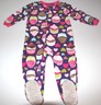 Carters Toddler Girls 24 Months Purple Cupcake Fleece Footed Sleeper Pajamas