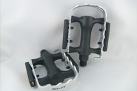 XLC Pedale PD-M01 ATB MTB Trekking Alukörper Alukäfig schwarz silber Pedal CNC