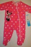 DISNEY STORE MINNIE MOUSE BLANKET SLEEPER FOR BABY GIRL SIZE 6-9 MONTHS PINK NWT