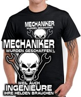 MECHANIKER WURDEN GESCHAFFEN WEIL ... Schrauber Anzug kfz motorrad auto T-Shirt