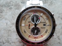 Citizen Herren-Armbanduhr ECO DRIVE Titanium XL Ca0348-53W Titanum SOLAR wie NEU