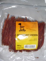 1x Tierlieb Entenbrust Streifen 500g 