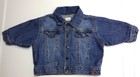 Baby Gap 3-6M Boy Jersey Lined Denim Button Up Blue Jean Jacket VGUC