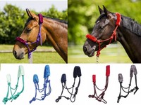 Ethologisches Halfter Knotenhalfter mit Fell unterlegt Ekkia vers. Farben NEU 