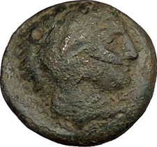 Alexander III the Great as Hercules 336BC Ancient Greek Coin Bow Club i39214