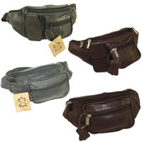 Herren Bag Gürteltasche Bauchtasche echt Leder TOP QUALITÄT Tasche Neu 0705A_B