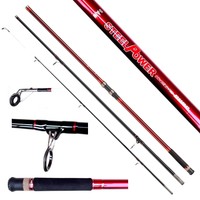 SCHNELLE UND SCHLANKE BRANDUNGSRUTE 4,20m DAM STEELPOWER RED G2 SURF MODELL 2016