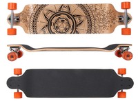 MAXOfit® Design Longboard "GeoLines Drop Down No.33", 104 cm