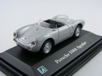 Porsche 550A Spyder in silber, Hongwell (Cararama, Schuco) 1/72, m/b