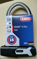 Abus Granit X Plus 540 Bügelschloss/Fahrradschloss 230mm mit USH Schlossh., NEU