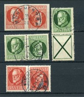 Bayern: Lot Zusammendrucke gestempelt