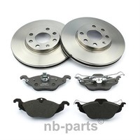 BREMSEN SET FÜR 4-LOCH FELGE OPEL ASTRA G BREMSSCHEIBEN + BREMSBELÄGE VORNE VA